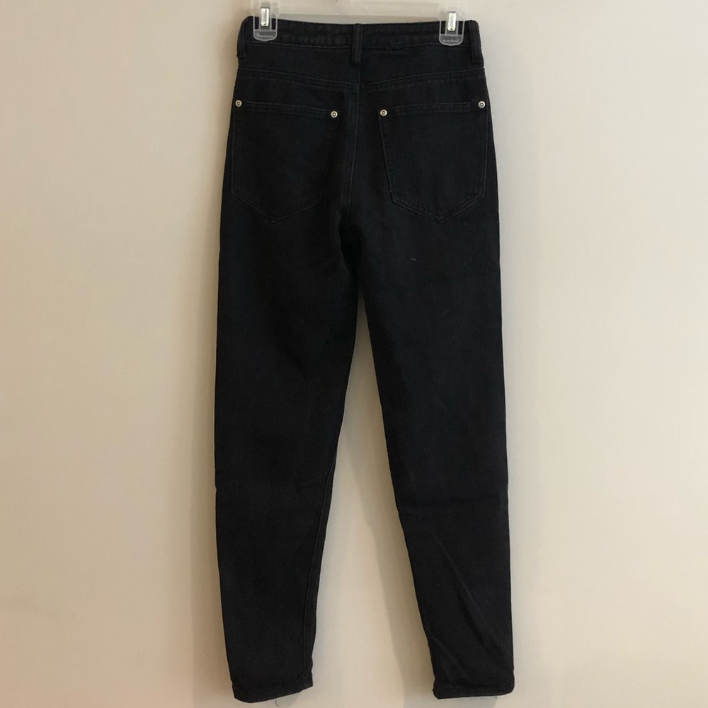 Black Ripped Mom Jeans - Picture 4 of 4